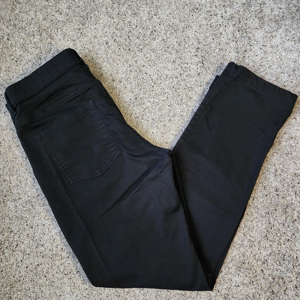 Perry Ellis Portfolio‎ Pants Mens 34x32 Black Chino Slim Tapered Stretch